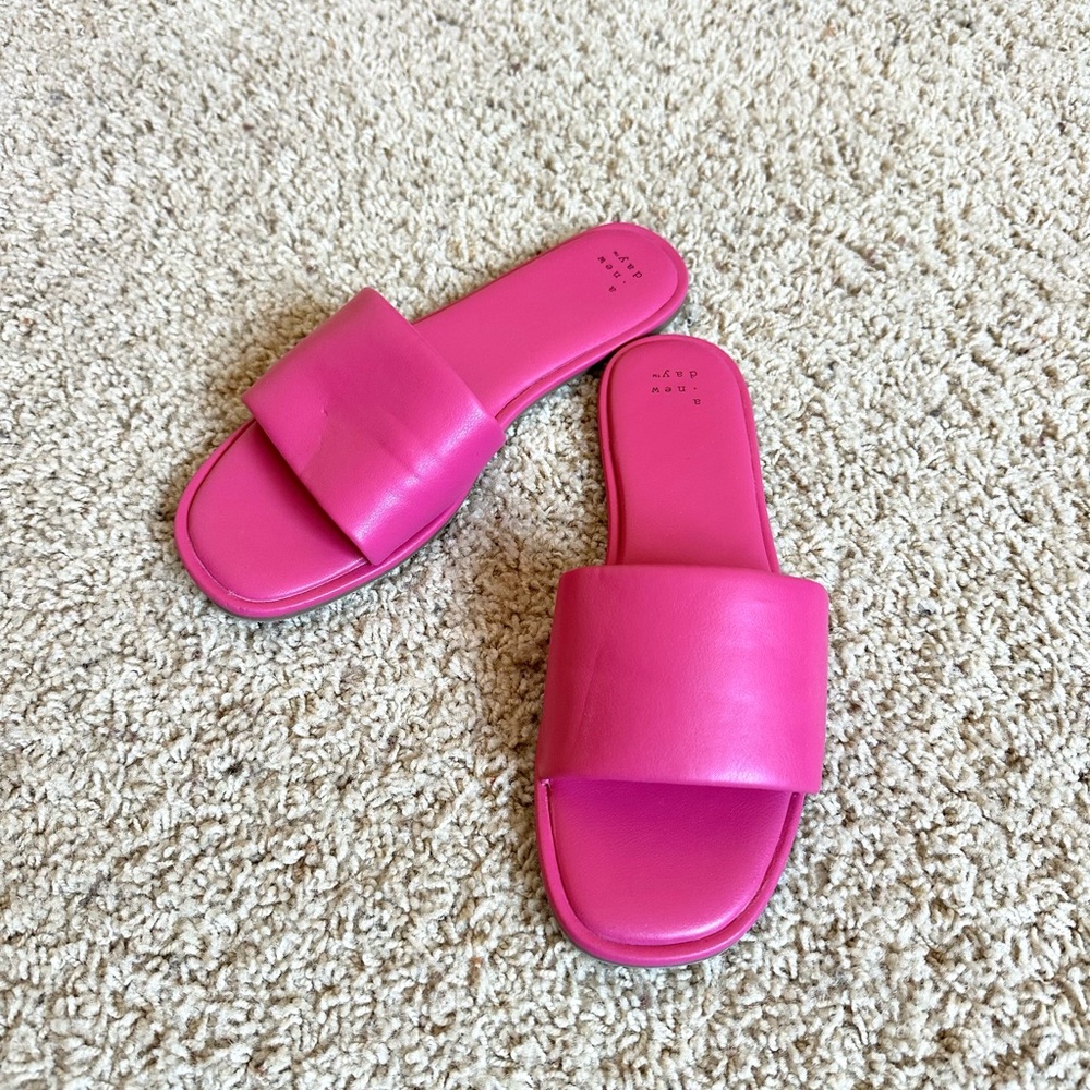 A new day Pink Slide Sandals